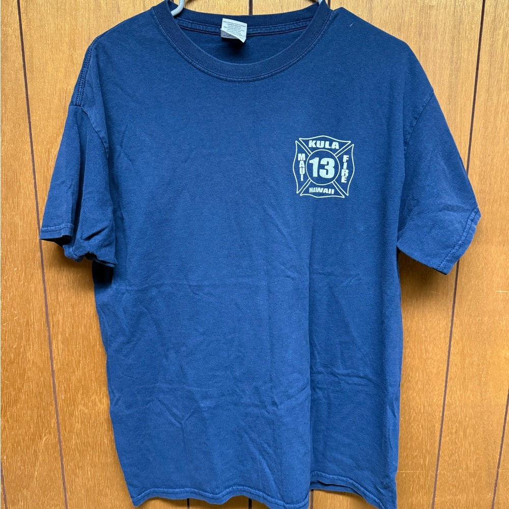 Vintage Maui Fire Department T Shirt Kula Hawaii